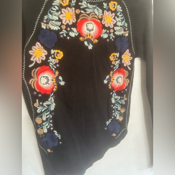 Free people turtle neck embroidered long sleeve - Picture 4 of 5